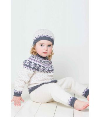 Fint sett til barn genser lue og bukse - Viking 1404-08