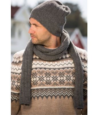 Fryd strikkelue og skjerf - Viking 1710-8A