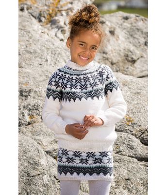 Fryd strikket skjørt til jente - Viking 1709-12B
