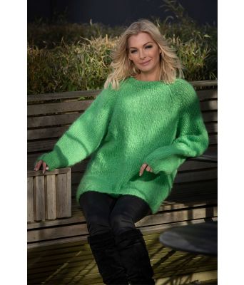 Gea grønn strikkegenser Kathrine Sørland - Viking 1910-08