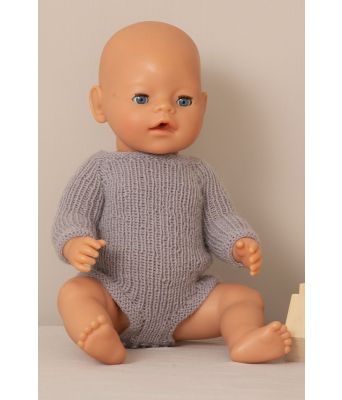 Georg strikket body til babyborn dukke - Viking 2133-01