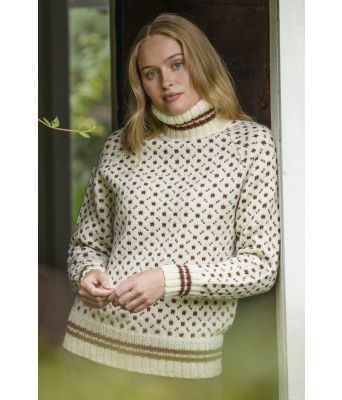 Klassisk islender med rustfarget mønster - GG 287-01