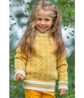 Skoglid strikket genser til jente / barn - GG 287-26