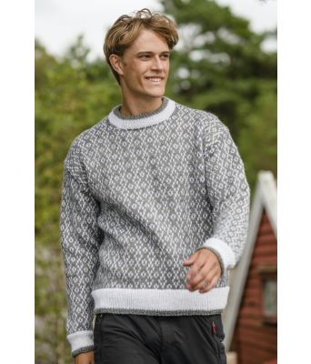Grå Skoglid strikkegenser til herre - GG 287-27
