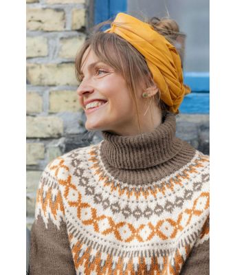 Lys brun Rallargenser med okergult mønster - GG 291-07E