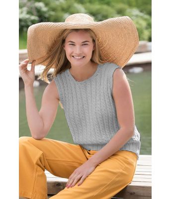 Tina sommertopp i sølvgrå - GG 292-30-5381