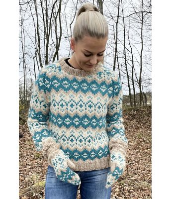 Drifagenseren med petrolfarget mønster - GG 294-13B