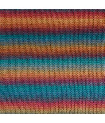 Gjestal garn - Pretty print ullgarn 504 Regnbue