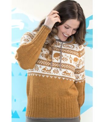 Fjols til fjells strikkegenser til dame - HOY 20-15