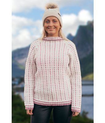 Islender med lyserosa mønster - Strikkia 2020-030P