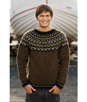 Mørkegrønn riddarigenser - Istex 91002