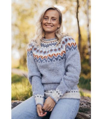 Lys blå riddari genser - Istex 91006