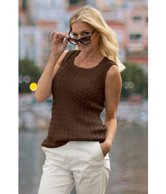 Jåt vest i brunt - Viking 2014-07-519