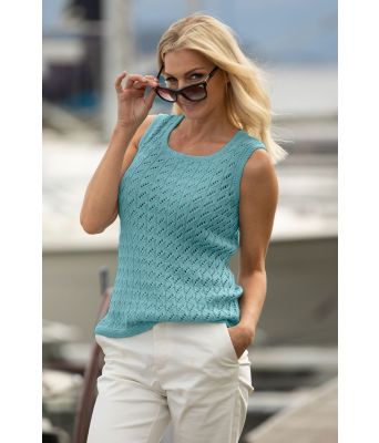 Jåt vest i lys petrol - Viking 2014-07-528