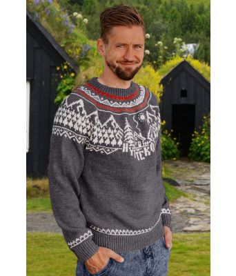 Jeansblå Hyttekosgenser - DLG 22-009D