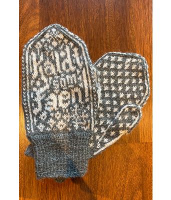 Kaldt som faen votter (grå/natur)