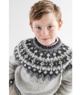 Kastali genser til barn - Istex 590026 / Lopidesign 42-11