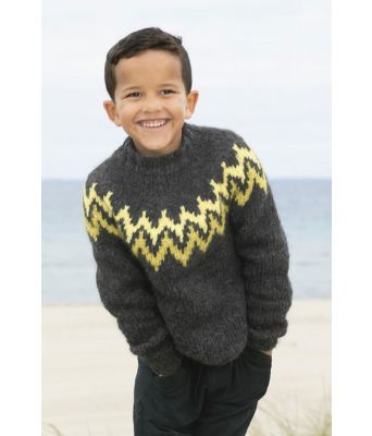 Koksfarget Smul genser til barn - Viking 1815-03