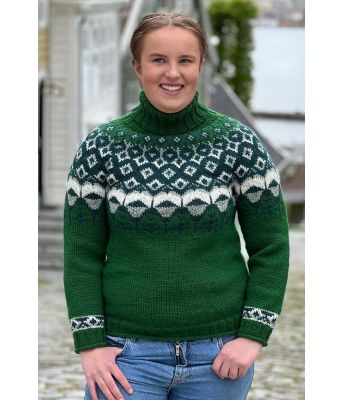 Grønn Matoakagenser med rundfelling - Linka Neumann design LN0019-DGO-003