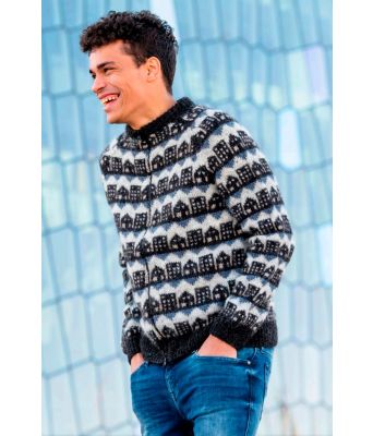 Borg min borg i sort/grå - LopiDesign 36-02