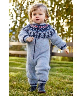 Krílaland strikket heldress til barn / baby - Lopi 38-20