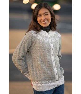 Lydia jakke - Viking 2019-III Lys grå / hvit