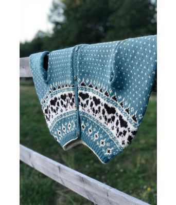 Lys denimblå fjordfolk jakke - 901