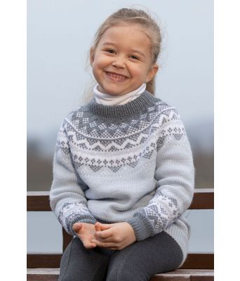 Lyseblå diis genser til jente - Viking 2007-01A