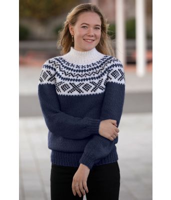 Marineblå Miranda genser - Viking 2134-06F