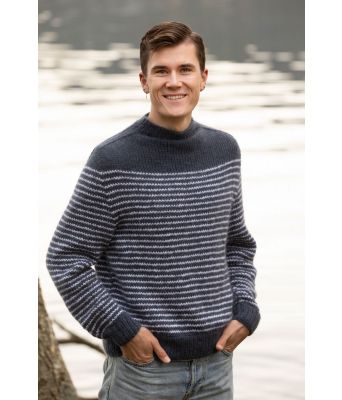 Mars stripete strikkegenser Jakob Ingebrigtsen - Viking 2138-12