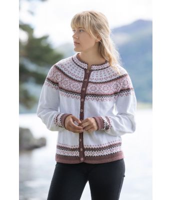 Maud kofte strikket kofte i bambus og bomullsgarn - 0004A