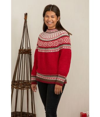 Maud strikket julegenser - Viking 2136-19