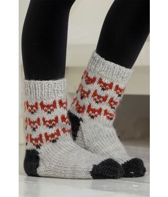 Mikkelsokken raggsokker med mikkel rev motiv - Viking 2104-14