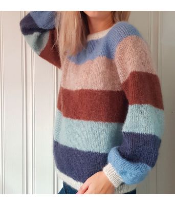 Sorbet bluse fra Mille Fryd Knitwear (lange ermer)