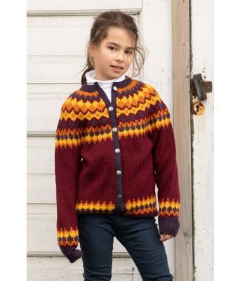 Nellik kofte med rundfelling til barn - Viking 2115-02