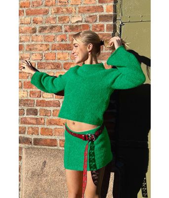 Skarp grønn Rubina genser - ØK 04-01H