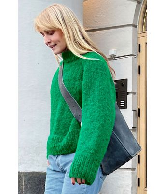 Skarpt grønn Krogh Loose genser - ØK 04-09F