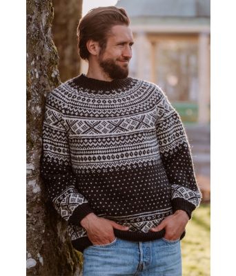 Koksgrå Pålgenser i ull - DLG 23-011