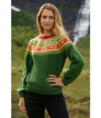 Påskegenseren (med rundfelling) - Strikkia 2020-014