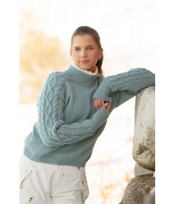 Salt strikkegenser til dame i ull - Viking 2108-02