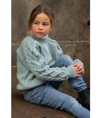 Salt strikkegenser til jente - Viking 2116-06