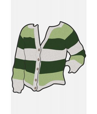 Sandras stripejakke Velg dine egne farger - Strikkia 2020-004