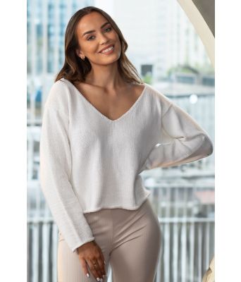 Spring genser med v-hals - Viking 2214-SR3