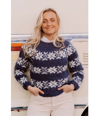 Strikkegenser ala Sarah Lund Forbrytelsen - Strikkia 2021-011