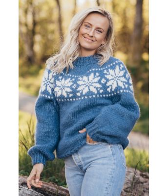 Cecilies chunky stjernegenser - Strikkia 2020-011