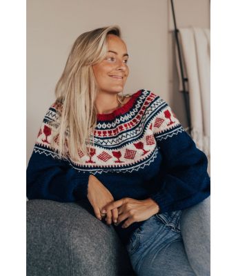 Strikk og drikk genseren i bomull - 2020-013