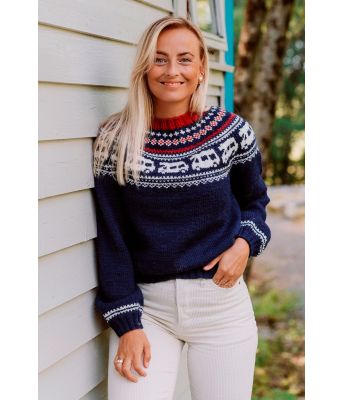 Bobilgenseren campinggenser med bobil (merinoull utgave) - Strikkia 2020-016