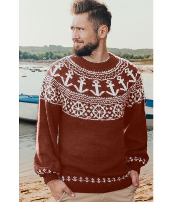 Rustbrun ankergenser - Strikkia 2020-027-552