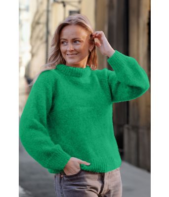 Grønn Cozy everyday sweater - Strikkia 2022-002-337