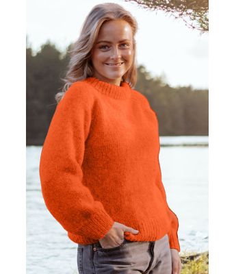 Oransje Cozy everyday sweater - Strikkia 2022-002-371